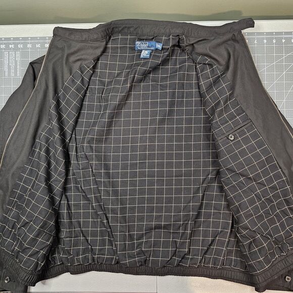 Polo Ralph Lauren Harrington Jacket Mens XXL Black Vintage Eisenhower Preppy - Picture 9 of 14
